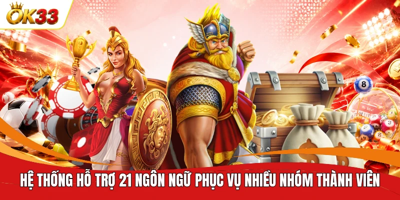 Hệ thống hỗ trợ 21 ngôn ngữ phục vụ nhiều nhóm thành viên