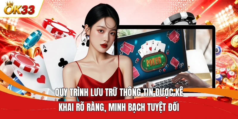 Quy trình lưu trữ thông tin được kê khai rõ ràng, minh bạch tuyệt đối 